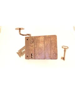 Türschloss, Historische Schlösser und Bänder, 170mm, 120mm uni, Dornmass 130mm