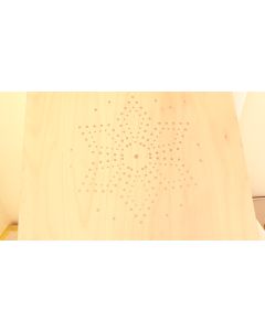 Stuhlplatte 4mm gewölbt,  Kristall, Artikel aus Holz, Buche, 49 cm, 49 cm uni