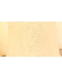 Stuhlplatte 4mm gewölbt,  Stern, Artikel aus Holz, Buche, 49 cm, 49 cm uni