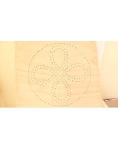 Stuhlplatte 4mm gewölbt mit Lochung, Artikel aus Holz, Buche, 50 cm, 50 cm uni