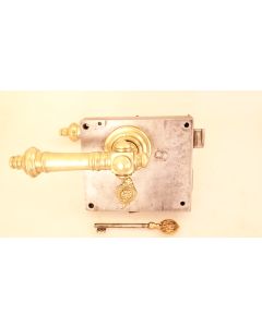 Türschloss, Historische Schlösser und Bänder, Eisen, 155 mnm, 135mm uni, Dornmass 90mm