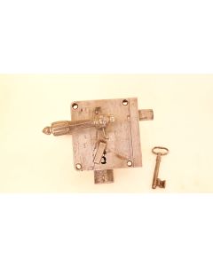 Türschloss, Historische Schlösser und Bänder, 110mm, 120mm uni, Dornmass 65mm