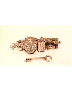 offenes Kastenschloss, Historische Schlösser und Bänder, Eisen, 290mm, 110mm uni, Dornmass 105mm