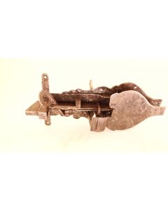 offenes Türschloss, Historische Schlösser und Bänder, Eisen, 180mm, 115mm uni, Dornmass 125mm